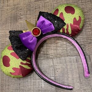 Evil Queen from Snow White Poison Apple Purple and Green Disney Ears Headband